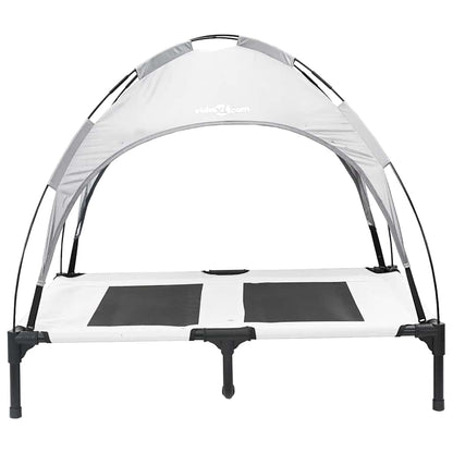 Hundebett Silber Grau 92 x 77 x 82,5 cm Stahl