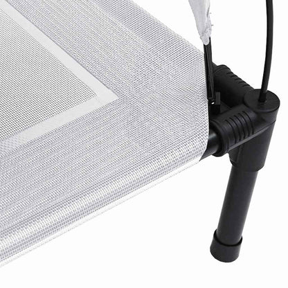 Hundebett Silber Grau 63 x 49,5 x 60 cm Stahl