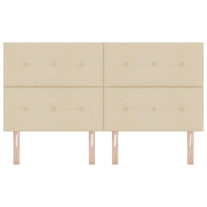 Höhenverstellbares Kopfteil mit Kopfteil Creme 180 cm Stoff