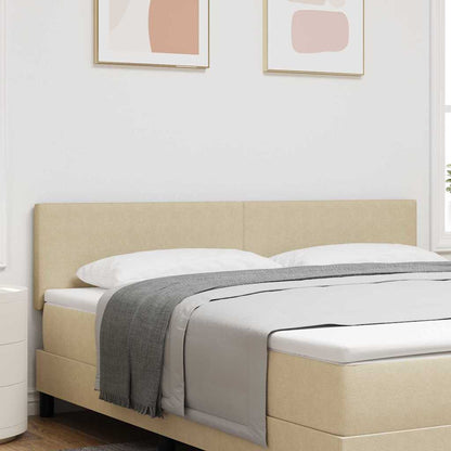 LED Kopfteil mit LED-Lichtleisten Grau-Grün 180 cm Cordstoff