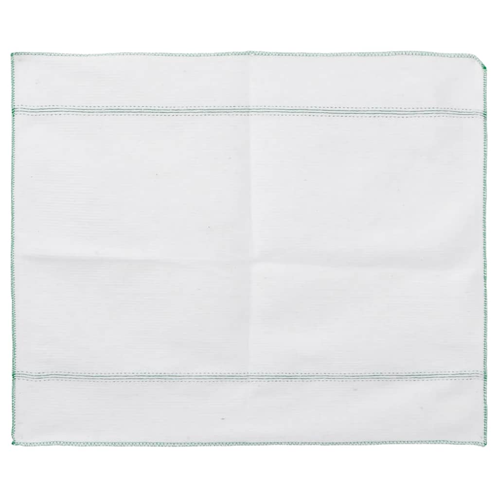 Reinigungstücher 5 Stk. Weiß mit Grünen Gestreift 50x60 cm