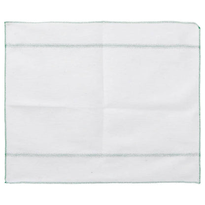 Reinigungstücher 10 Stk. Weiß mit Grünen Gestreift 50x60 cm