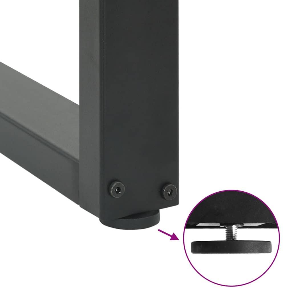 Konsolentischbeine U-Form 2 Stk. Anthrazit 38x(72-73) cm Stahl