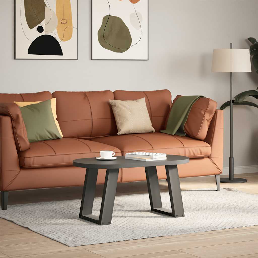 Couchtischbeine U-Form 2 Stk. Anthrazit 38x(42-43) cm Stahl