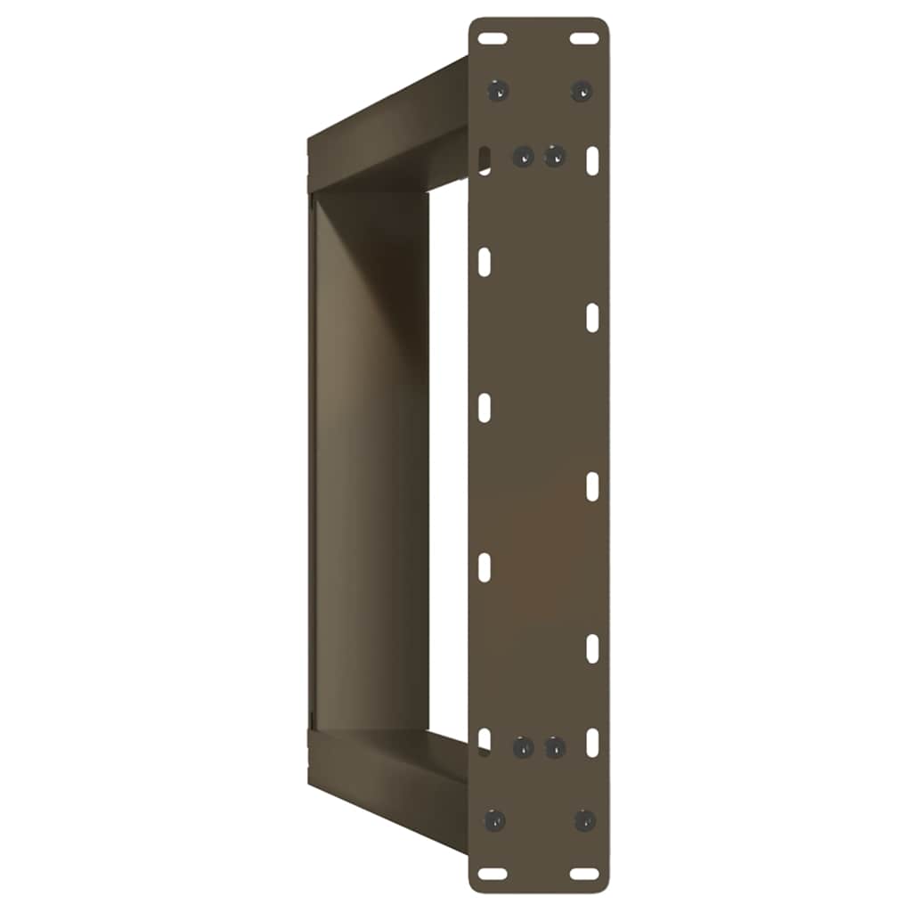 Esstischbeine U-Form 2 Stk. Naturstahl 60x(72-73) cm Stahl