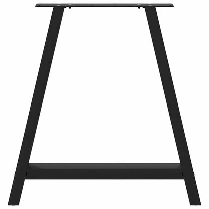 Esstischbeine A-Form 2 Stk. Schwarz 80x(72-73) cm Stahl