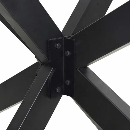 Esstischbein in Spinnenform Anthrazit 85x85x(72-73) cm Stahl