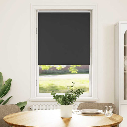 Verdunkelungsrollo Schwarz 80x130 cm Stoffbreite 75,7 cm