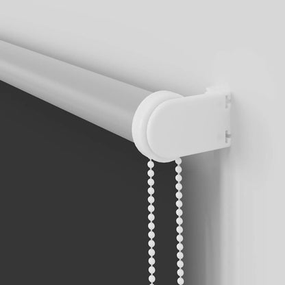 Verdunkelungsrollo Schwarz 135x130 cm Stoffbreite 131,6 cm