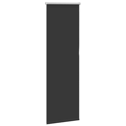 Verdunkelungsrollo Schwarz 50x175 cm Stoffbreite 45,7 cm