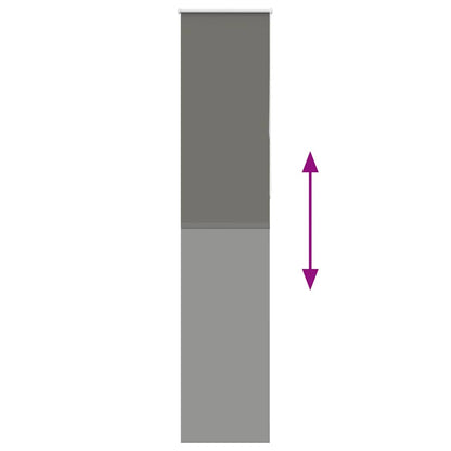 Verdunkelungsrollo Grau 50x210 cm Stoffbreite 45,7 cm Polyester