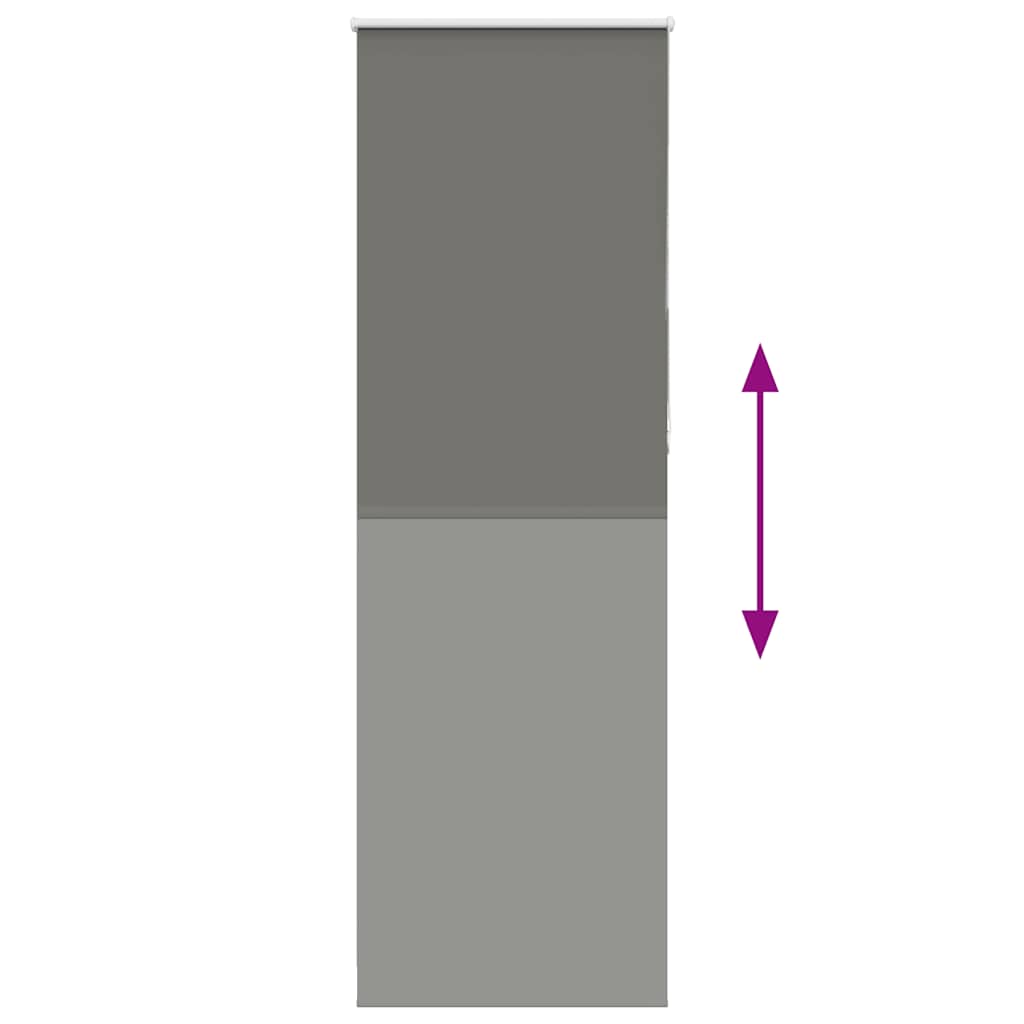 Verdunkelungsrollo Grau 75x230 cm Stoffbreite 70,7 cm Polyester