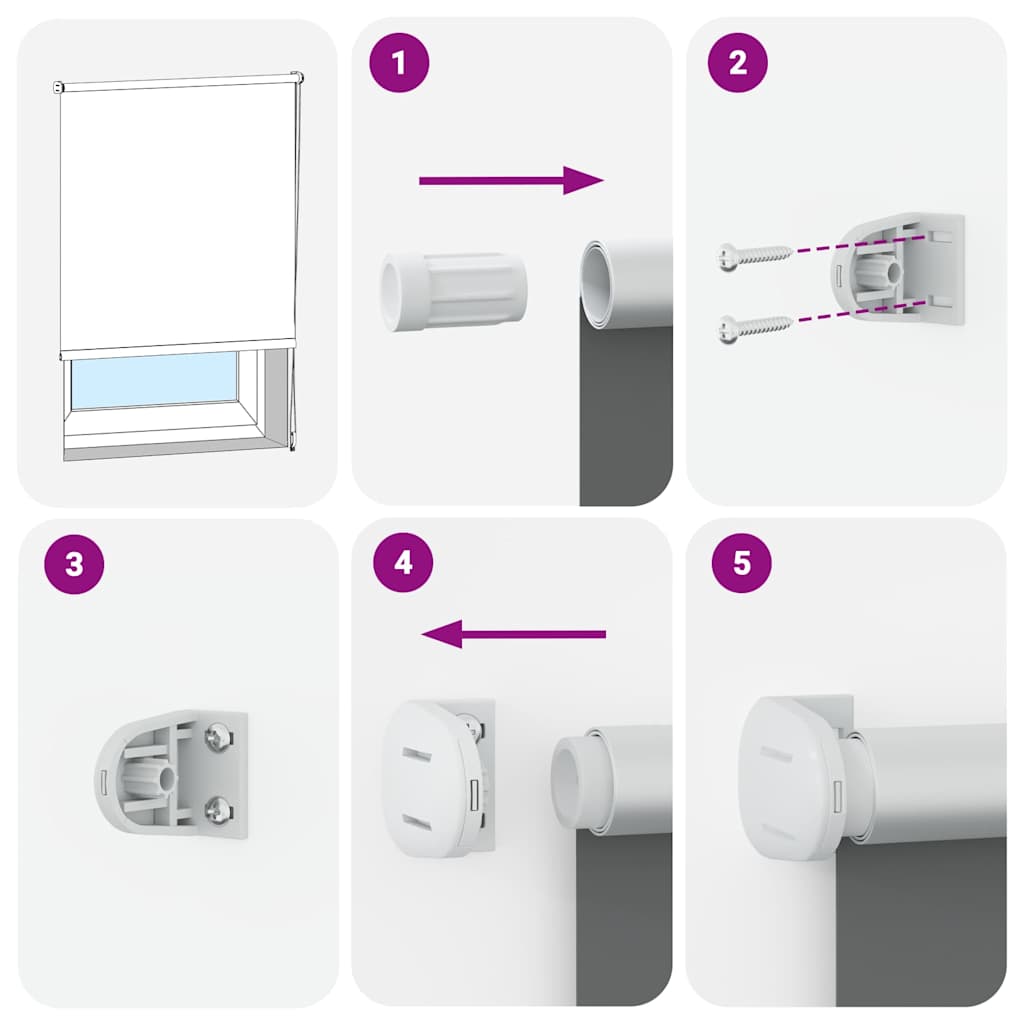 Verdunkelungsrollo Rot 55x175 cm Stoffbreite 50,7 cm Polyester