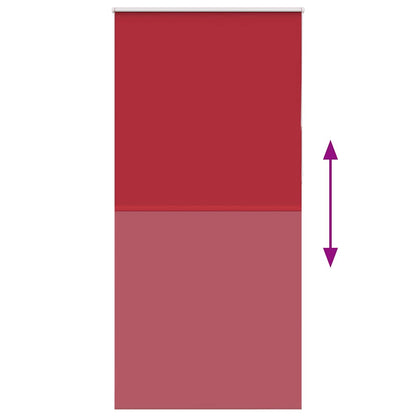 Verdunkelungsrollo Rot 95x230 cm Stoffbreite 90,7 cm Polyester