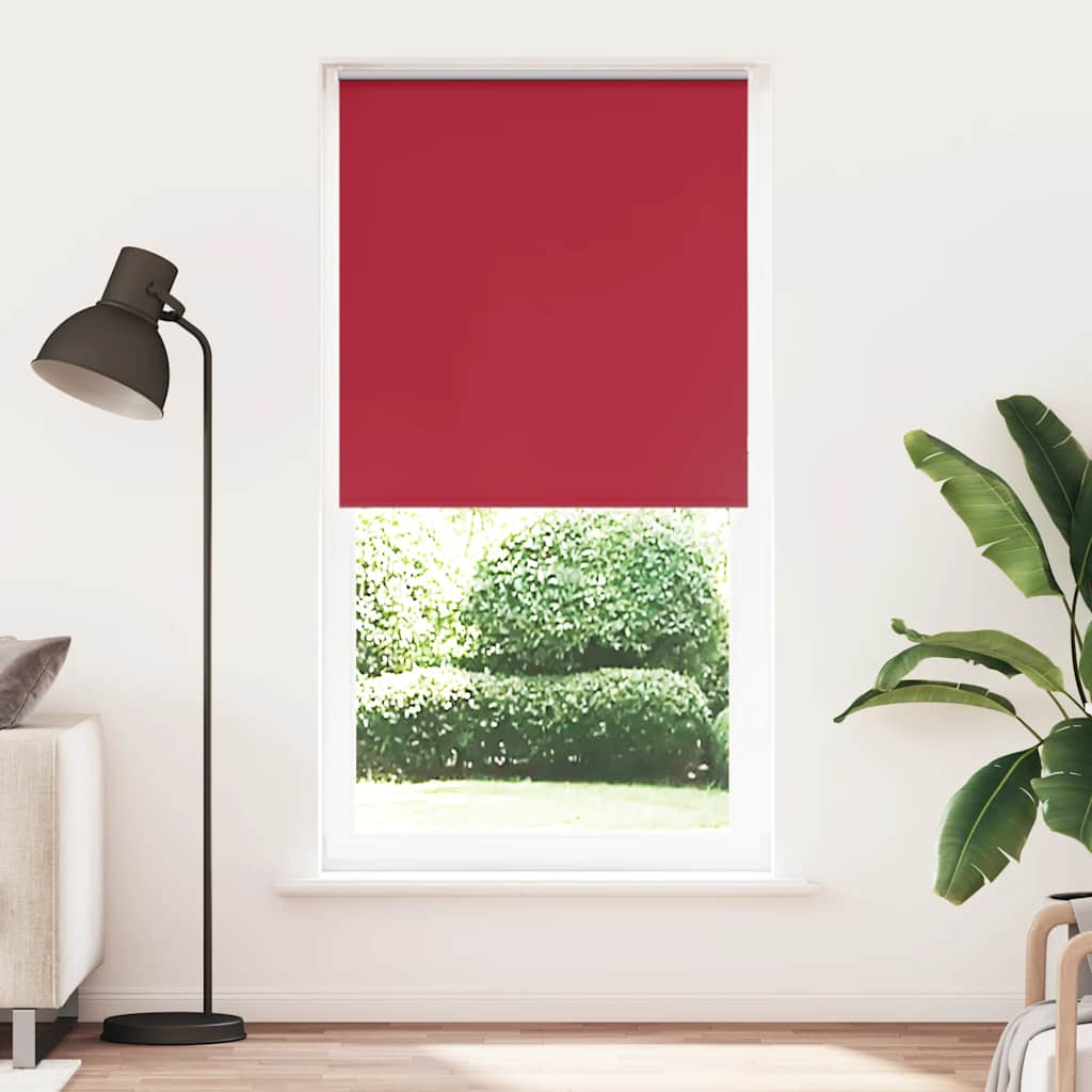 Verdunkelungsrollo Rot 95x230 cm Stoffbreite 90,7 cm Polyester