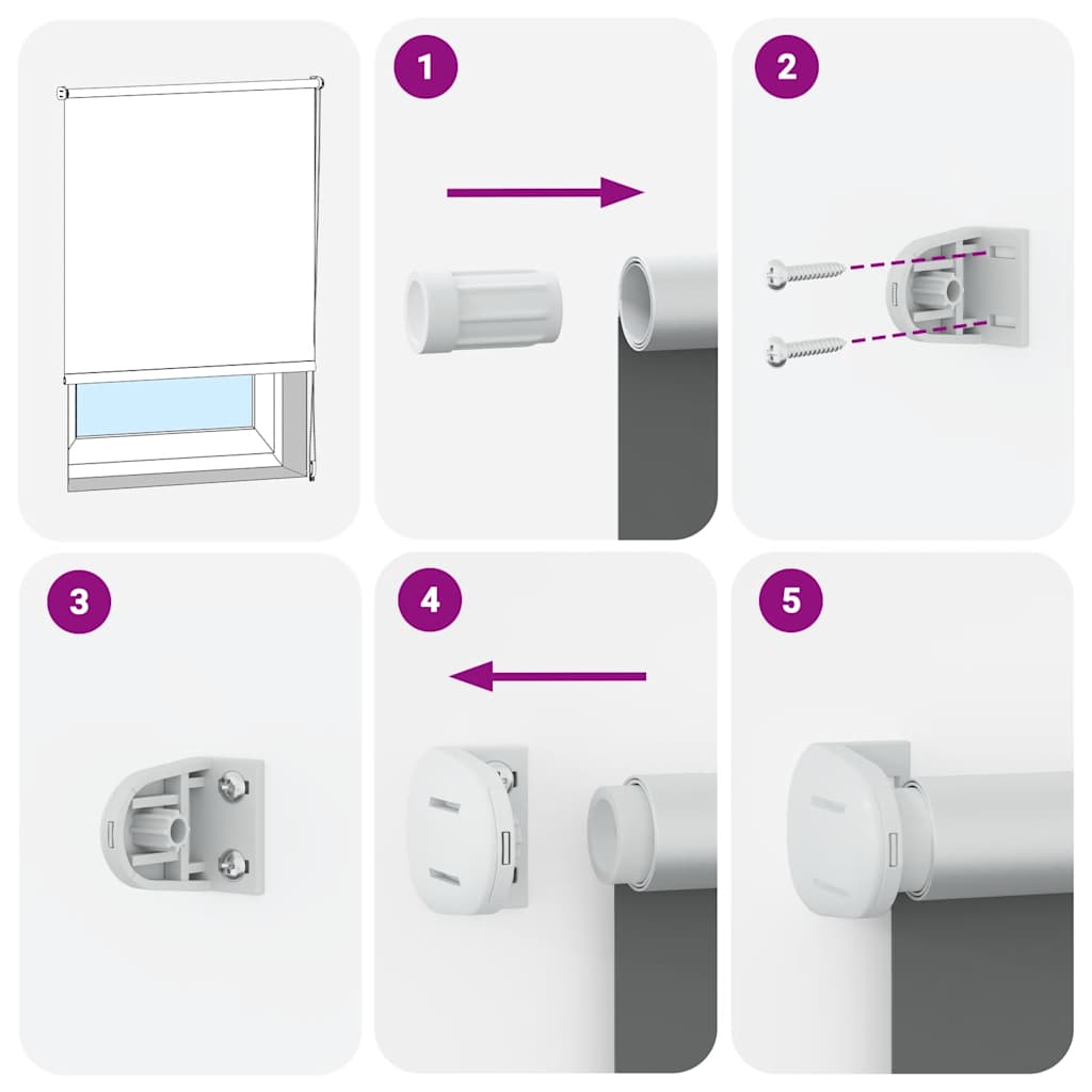 Verdunkelungsrollo Gelb 60x210 cm Stoffbreite 55,7 cm Polyester