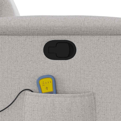 Massagesessel Wolkengrau Stoff