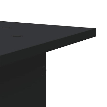 Pflanzenständer 2 Stk. Schwarz 30x30x95 cm Holzwerkstoff