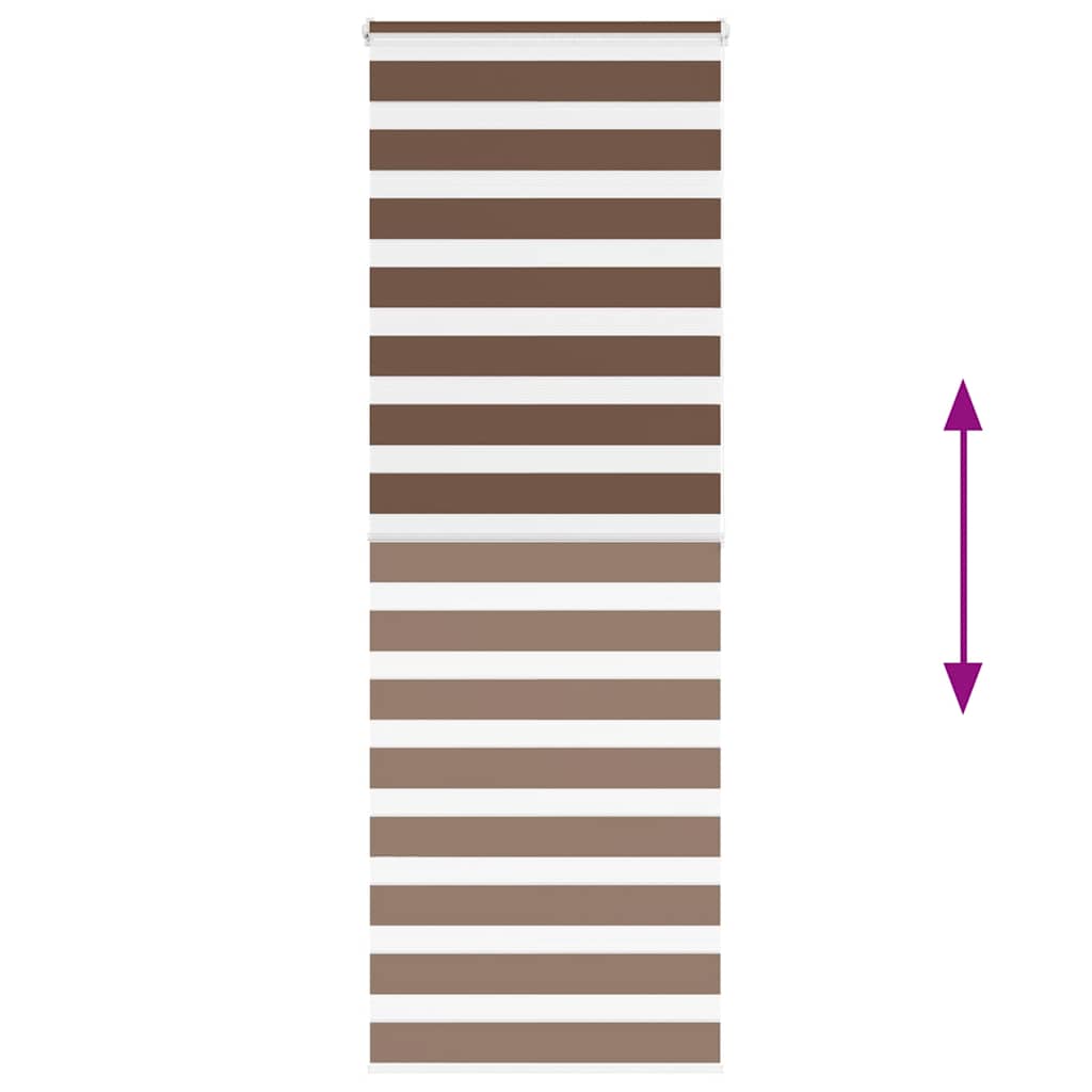 Doppelrollo Braun 70x200 cm Stoffbreite 65,9 cm Polyester