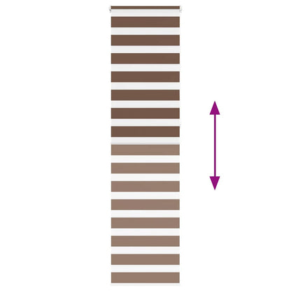 Doppelrollo Braun 65x230 cm Stoffbreite 60,9 cm Polyester