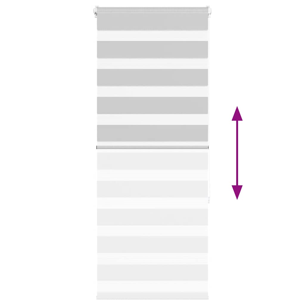 Doppelrollo Hellgrau 55x150 cm Stoffbreite 50,9 cm Polyester