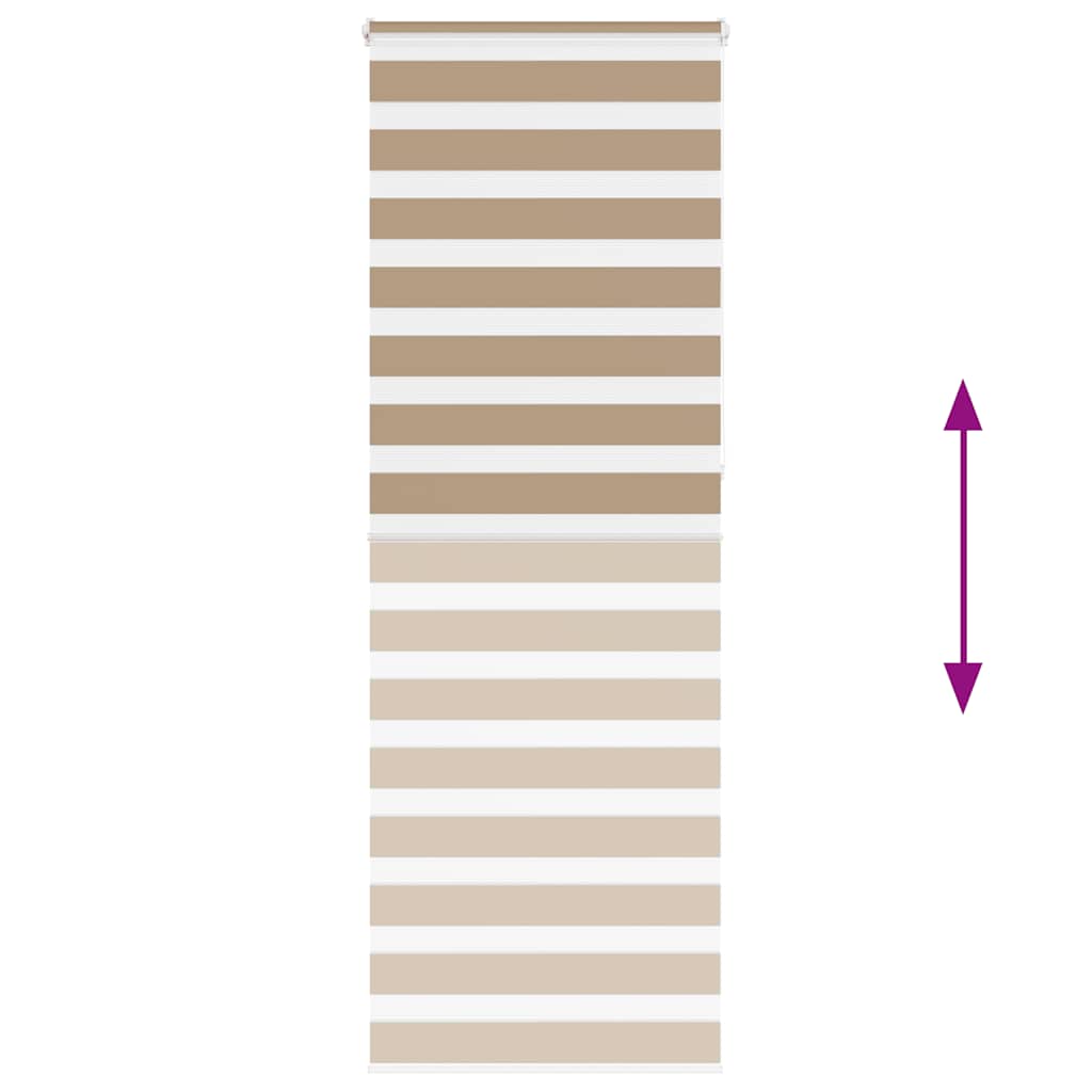 Doppelrollo Sandbraun 75x230 cm Stoffbreite 70,9 cm Polyester