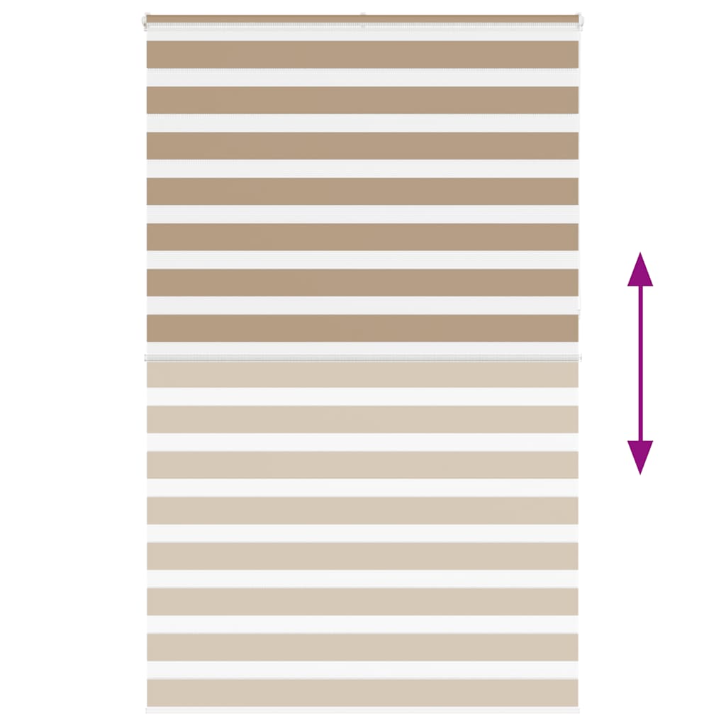Doppelrollo Sandbraun 145x230 cm Stoffbreite 140,9 cm Polyester