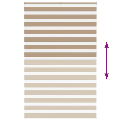 Doppelrollo Sandbraun 145x230 cm Stoffbreite 140,9 cm Polyester