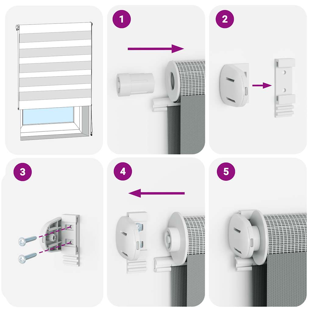 Doppelrollo Sandbraun 145x230 cm Stoffbreite 140,9 cm Polyester