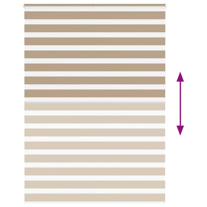 Doppelrollo Sandbraun 165x230 cm Stoffbreite 160,9 cm Polyester