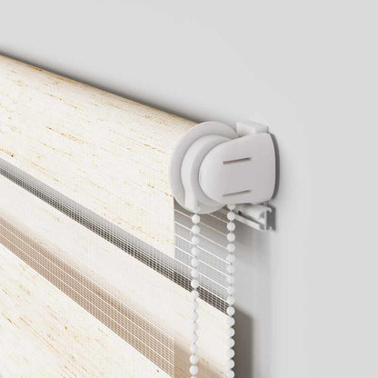 Doppelrollo Marmorbeige 70x100 cm Stoffbreite 65,9 cm Polyester