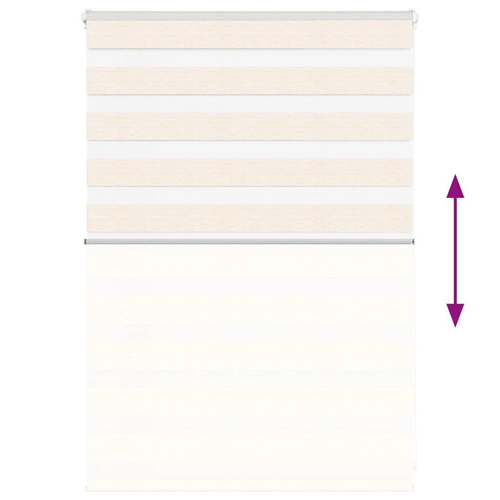 Doppelrollo Marmorbeige 95x100 cm Stoffbreite 90,9 cm Polyester
