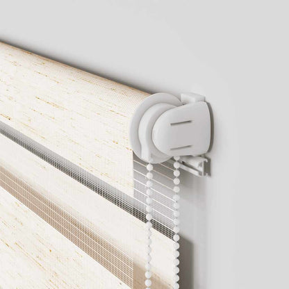 Doppelrollo Marmorbeige 95x100 cm Stoffbreite 90,9 cm Polyester