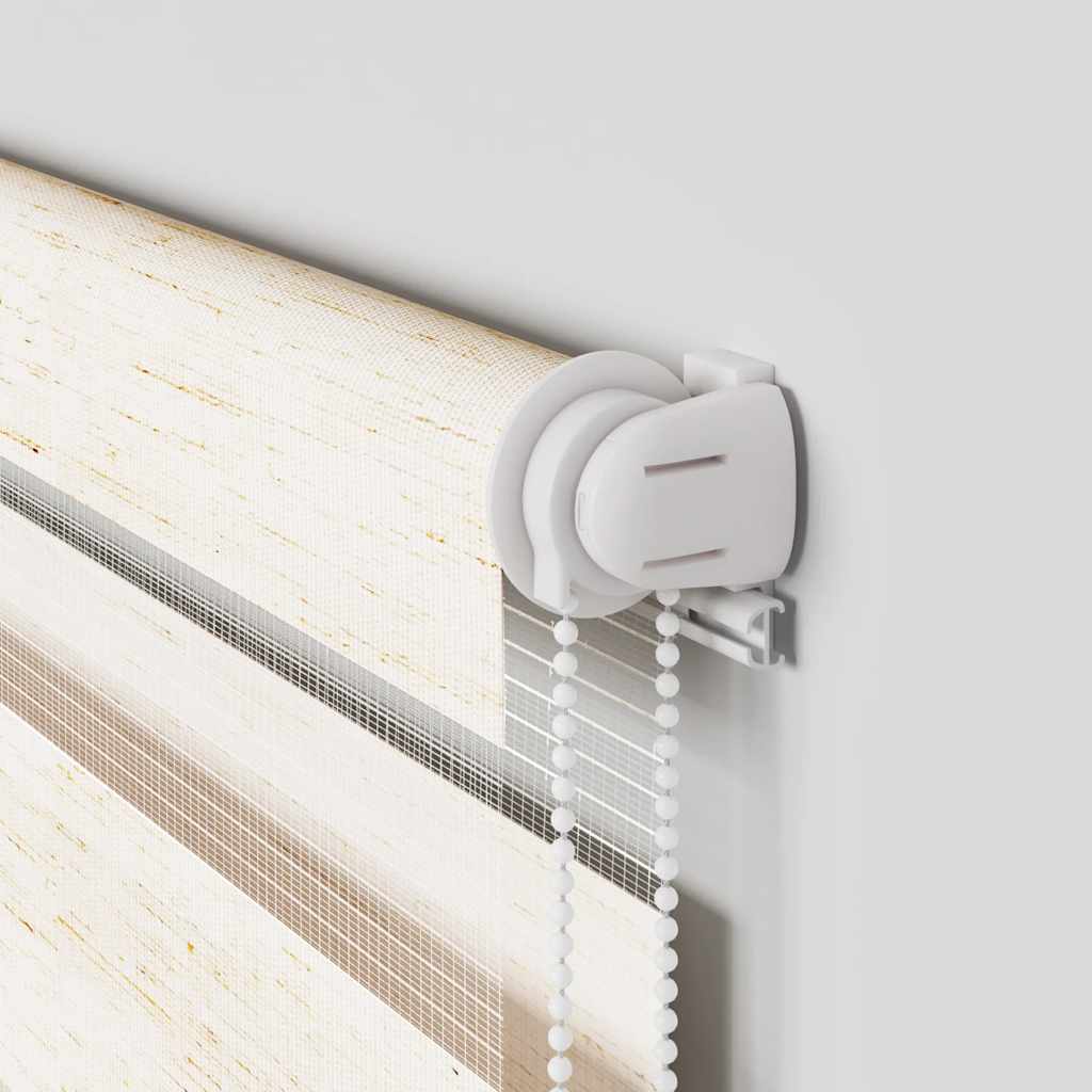 Doppelrollo Marmorbeige 70x150 cm Stoffbreite 65,9 cm Polyester