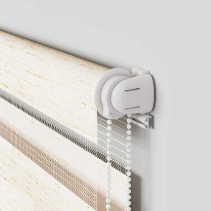 Doppelrollo Marmorbeige 70x150 cm Stoffbreite 65,9 cm Polyester