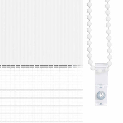 Doppelrollo Weiß 55x100 cm Stoffbreite 50,9 cm Polyester