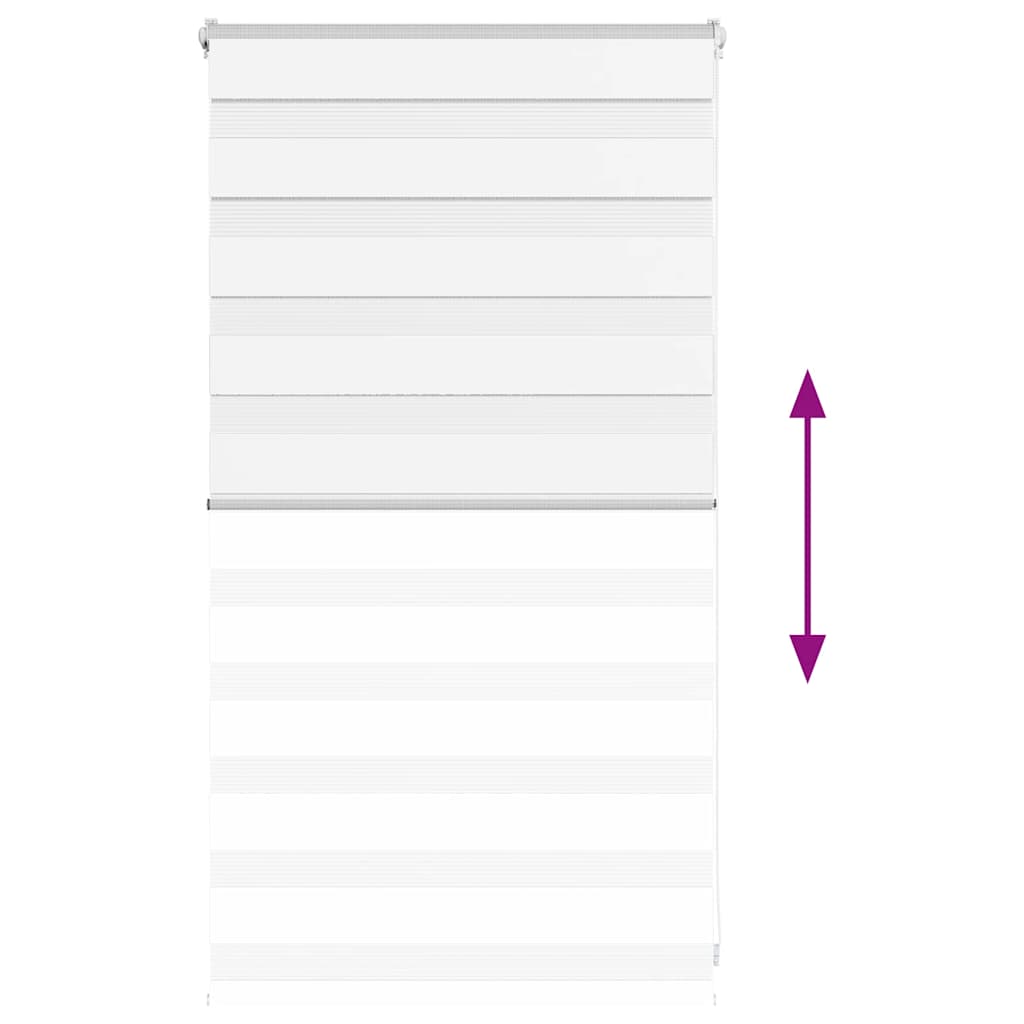 Doppelrollo Weiß 85x100 cm Stoffbreite 80,9 cm Polyester