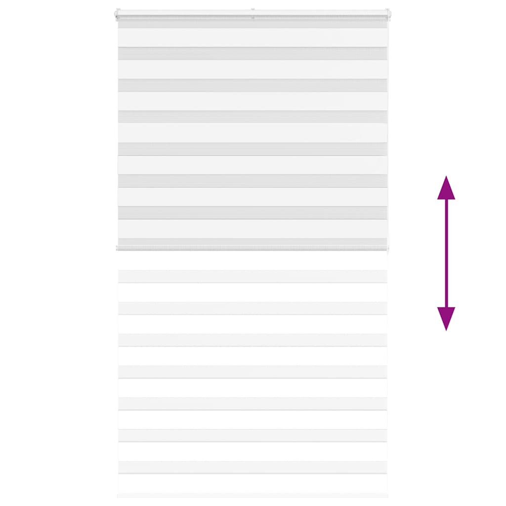 Doppelrollo Weiß 125x200 cm Stoffbreite 120,9 cm Polyester