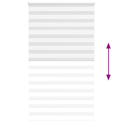 Doppelrollo Weiß 125x200 cm Stoffbreite 120,9 cm Polyester