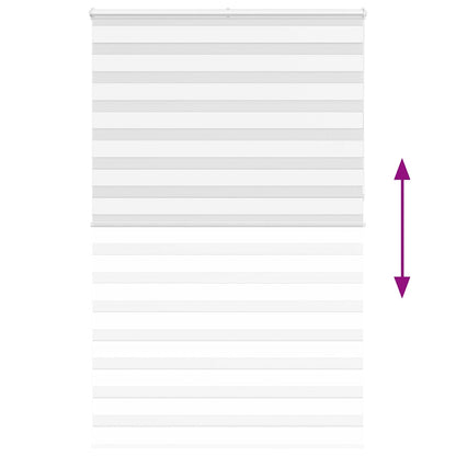 Doppelrollo Weiß 140x230 cm Stoffbreite 135,9 cm Polyester