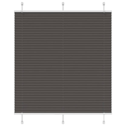 Plissee Schwarz 120x100 cm Stoffbreite 119,4 cm Polyester