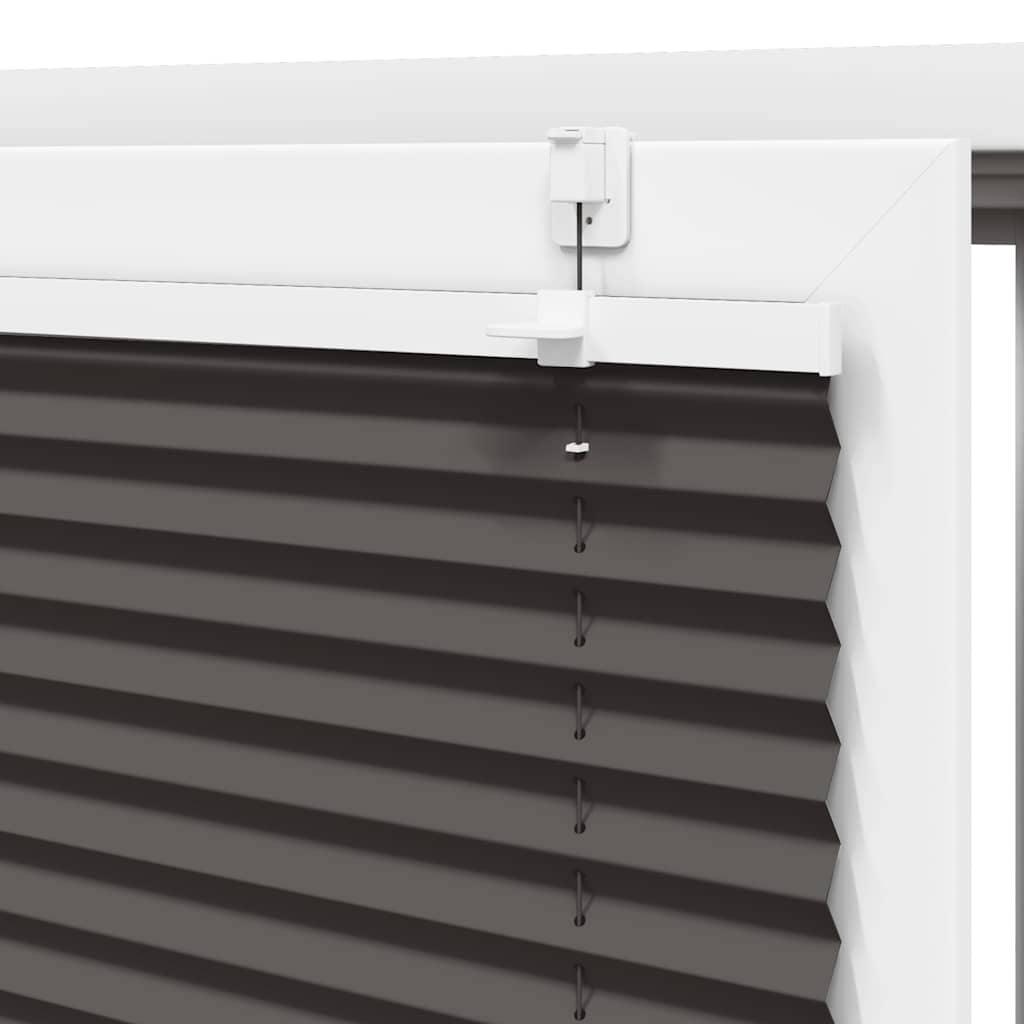 Plissee Schwarz 120x100 cm Stoffbreite 119,4 cm Polyester