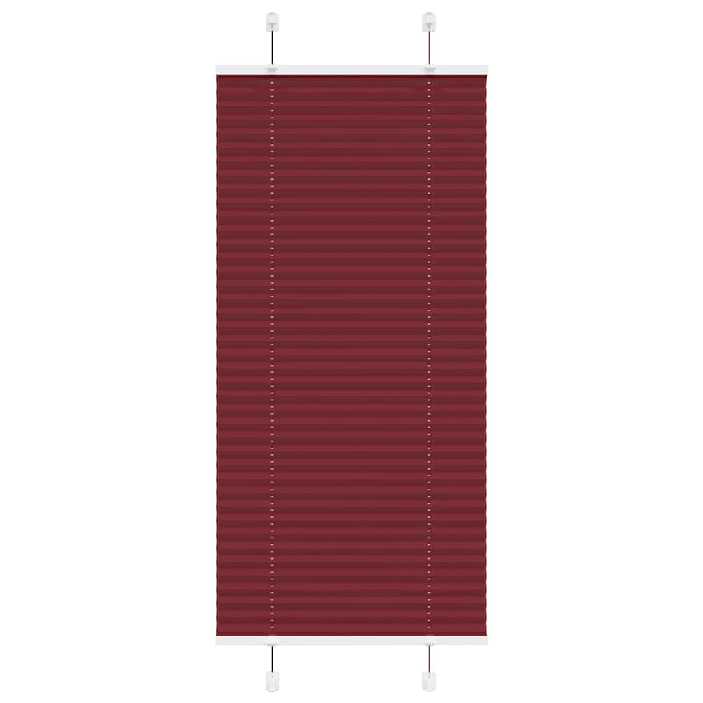 Plissee Bordeauxrot 65x150 cm Stoffbreite 64,4 cm Polyester