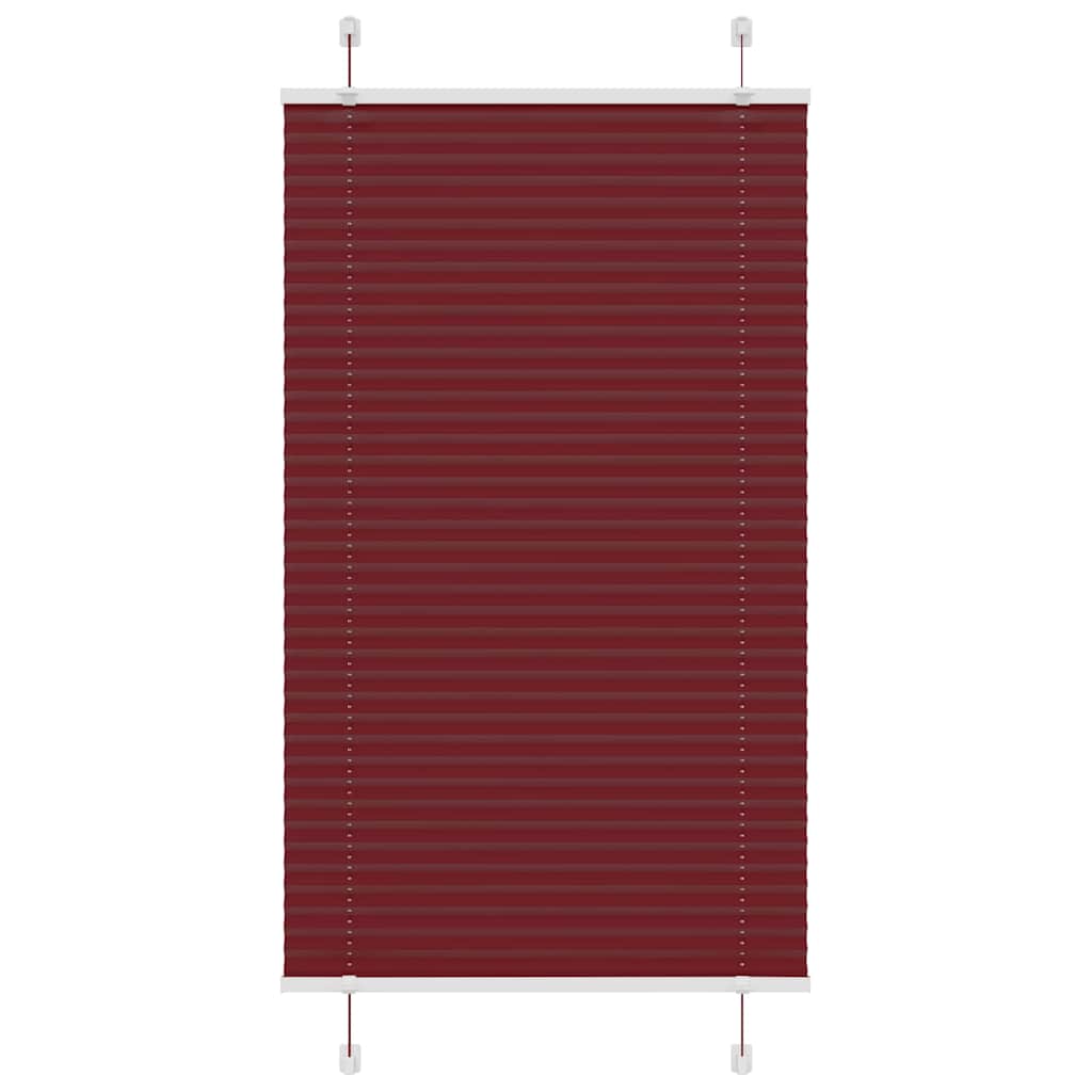 Plissee Bordeauxrot 70x150 cm Stoffbreite 69,4 cm Polyester