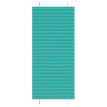 Plissee Petrolgrün 85x200 cm Stoffbreite 84,4 cm Polyester