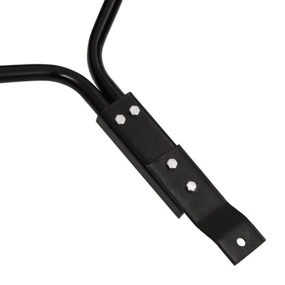 Rasenwalze mit Lüfterklammern zum Ziehen Schwarz 63 L Eisen