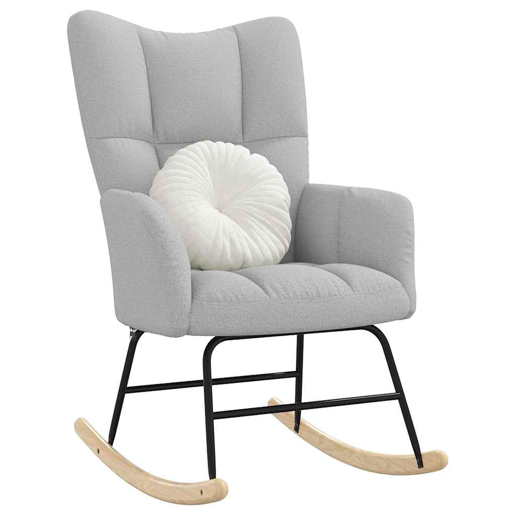 Schaukelstuhl Wolkengrauer Stoff