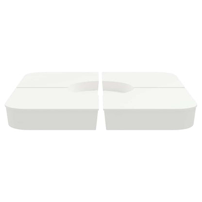 4-tlg. Kreuzfuß-Schirmständer-Set 100 kg PP