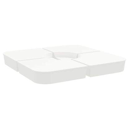 4-tlg. Kreuzfuß-Schirmständer-Set 100 kg PP