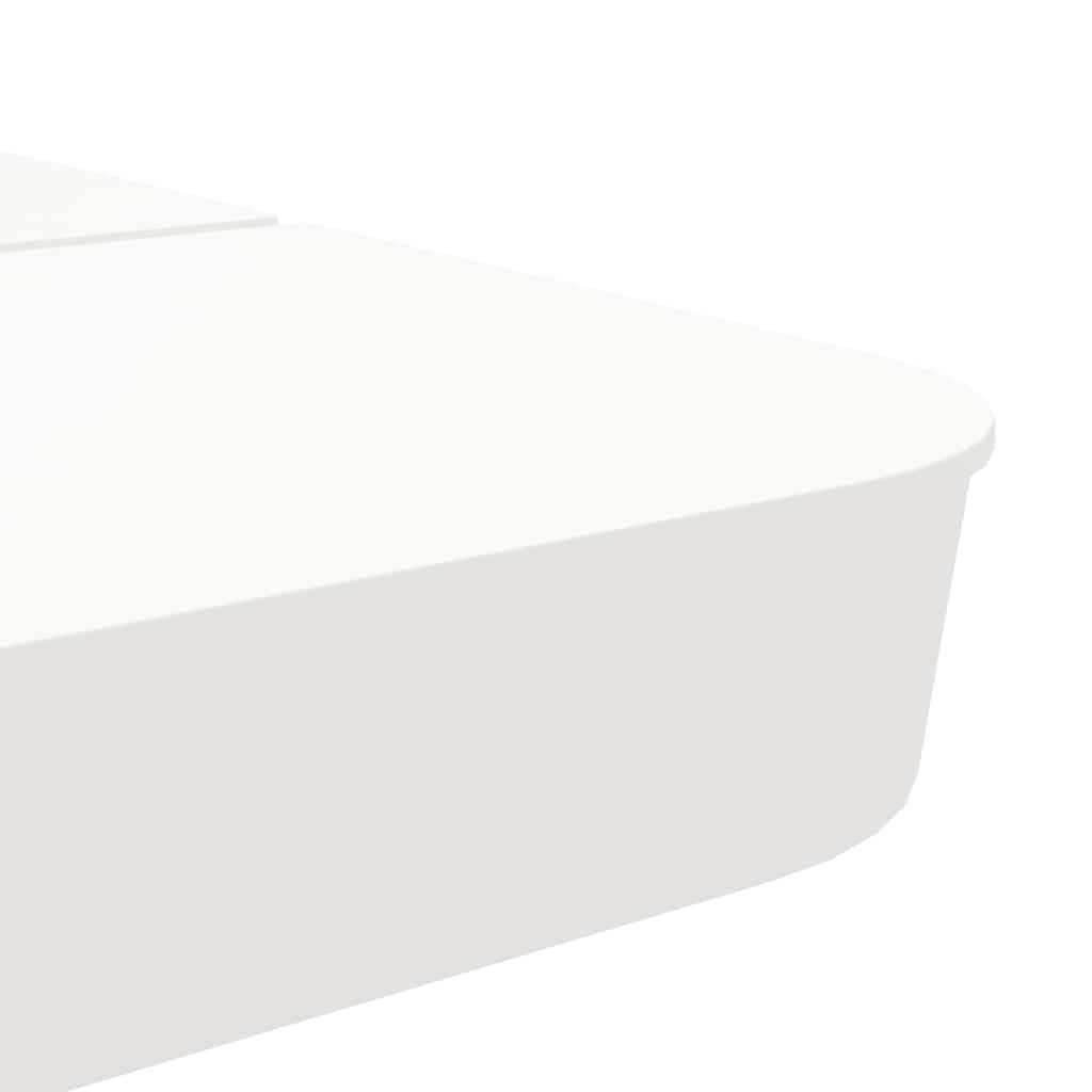 4-tlg. Kreuzfuß-Schirmständer-Set 100 kg PP